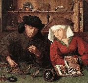 Quentin Matsys The Moneylender and his Wife Sweden oil painting reproduction